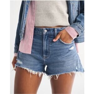 Abercrombie & Fitch Curve Love High Rise Mom Shorts